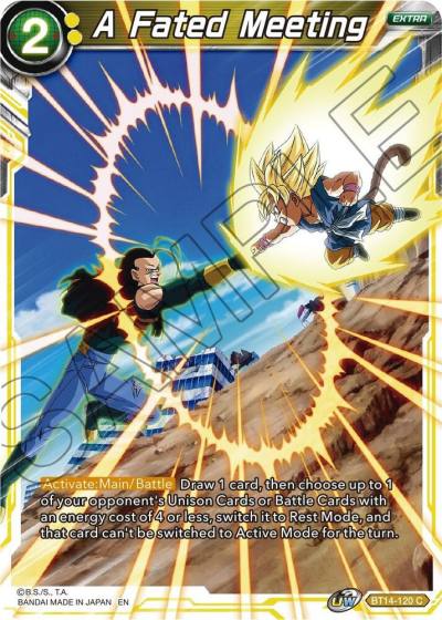 A Fated Meeting BT14-120 Cross Spirits Dragonball Super card