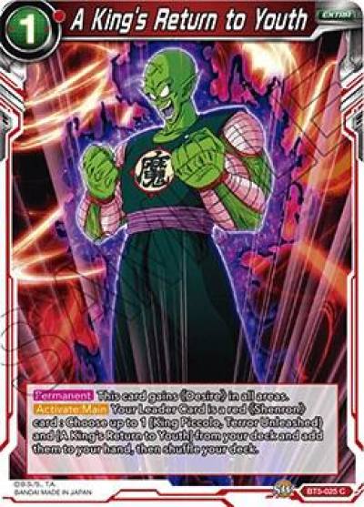 A Kings Return to Youth BT5-025 Miraculous Revival Dragonball Super card