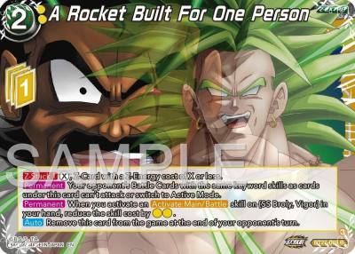 A Rocket Built For One Person BT27-069 History of Z Dragonball Super card