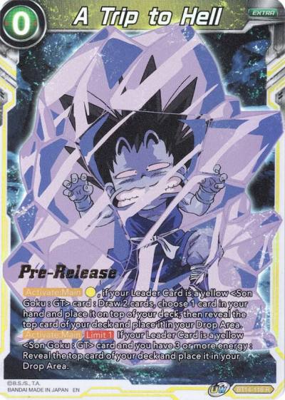 A Trip to Hell BT14-118 Cross Spirits Pre-Release Cards Dragonball Super card