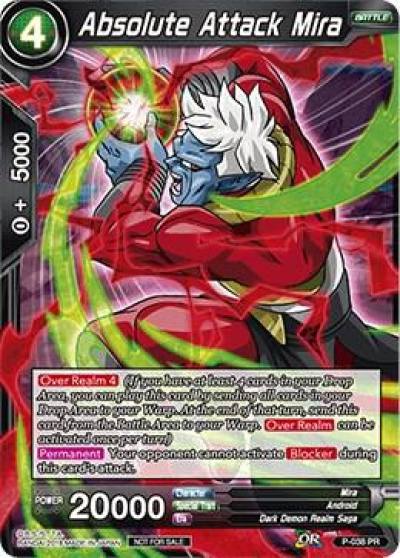 Absolute Attack Mira P-038 Promotion Cards Dragonball Super card