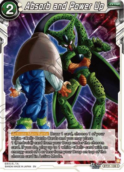 Absorb and Power Up BT31-139 Impact Beyond Dimensions Dragonball Super card