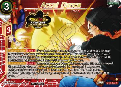 Accel Dance 2023 World Championship Z Extra Card Set BT23-007 Tournament Promotion Cards Dragonball Super card