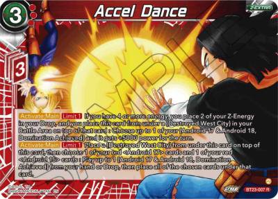 Accel Dance BT23-007 Perfect Combination Dragonball Super card