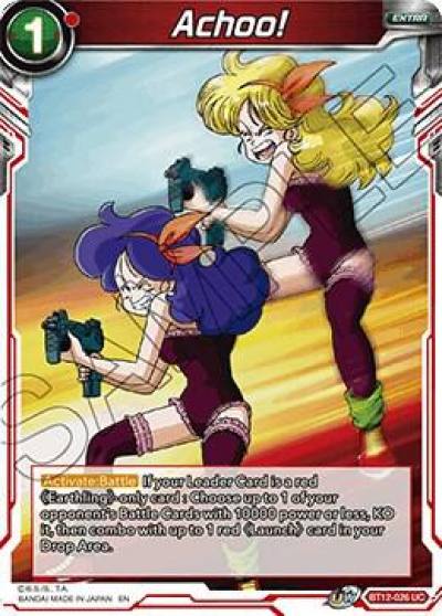 Achoo BT12-026 Vicious Rejuvenation Dragonball Super card