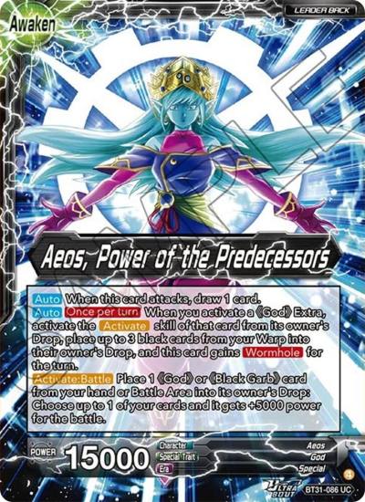 Aeos Aeos Power of the Predecessors BT31-086 Impact Beyond Dimensions Dragonball Super card