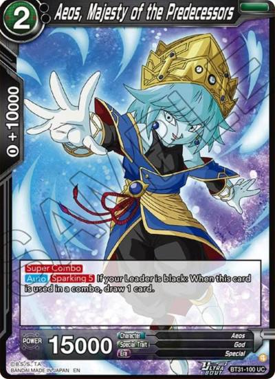 Aeos Majesty of the Predecessors BT31-100 Impact Beyond Dimensions Dragonball Super card