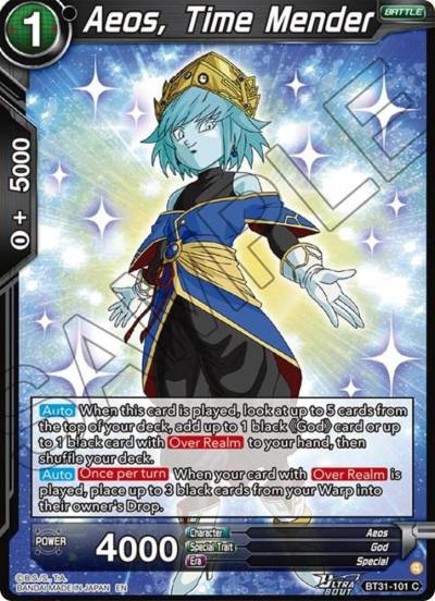 Aeos Time Mender BT31-101 Impact Beyond Dimensions Dragonball Super card