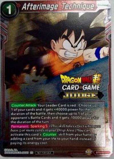 Afterimage Technique BT5-023 Judge Promotion Cards Dragonball Super card