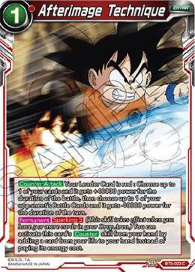 Afterimage Technique BT5-023 Miraculous Revival Dragonball Super card
