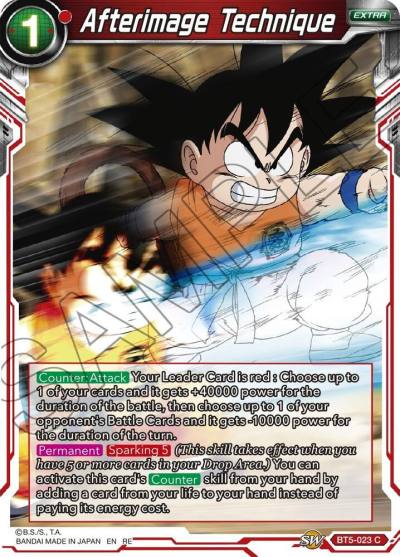 Afterimage Technique BT5-023 Mythic Booster Dragonball Super card
