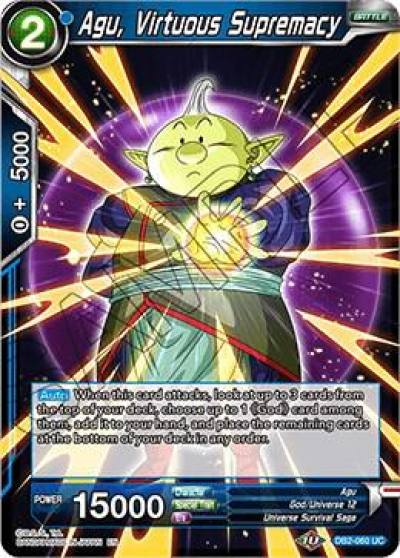 Agu Virtuous Supremacy DB2-060 Draft Box 05 - Divine Multiverse Dragonball Super card