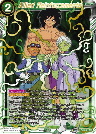 Allied Reinforcements EX13-21 Special Anniversary Set 2020 Dragonball Super card