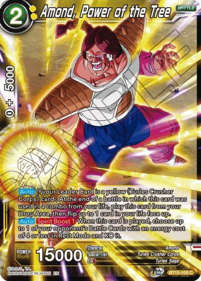 Amond Power of the Tree Foil BT15-109 Saiyan Showdown Dragonball Super card