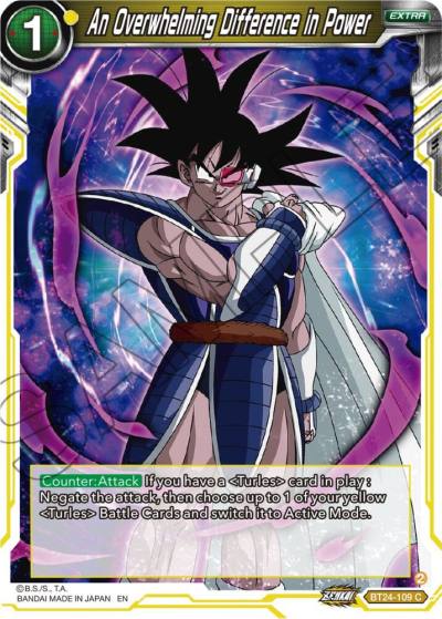 An Overwhelming Difference in Power BT24-109 Beyond Generations Dragonball Super card