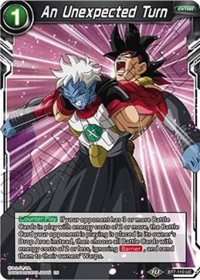 An Unexpected Turn BT7-110 Assault of the Saiyans Dragonball Super card
