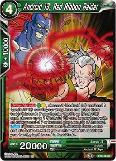 Android 13 Red Ribbon Raider BT9-044 Universal Onslaught Dragonball Super card