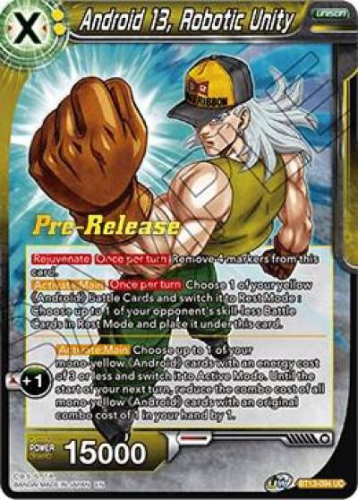 Android 13 Robotic Unity BT13-094 Supreme Rivalry Pre-Release Cards Dragonball Super card