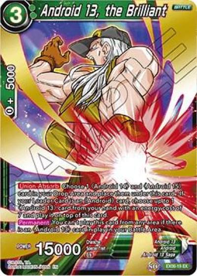 Android 13 the Brilliant EX06-19 Special Anniversary Set Dragonball Super card