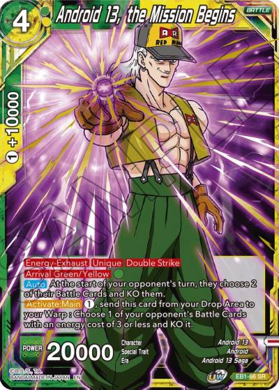 Android 13 the Mission Begins EB1-66 Battle Evolution Booster Dragonball Super card