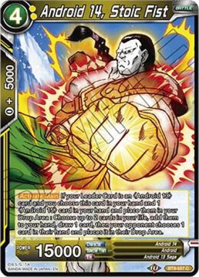 Android 14 Stoic Fist BT9-057 Universal Onslaught Dragonball Super card
