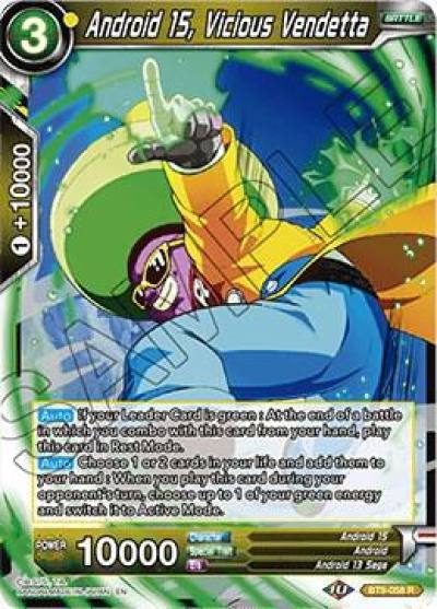 Android 15 Vicious Vendetta BT9-058 Universal Onslaught Dragonball Super card