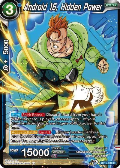 Android 16 Hidden Power BT17-048 Ultimate Squad Dragonball Super card
