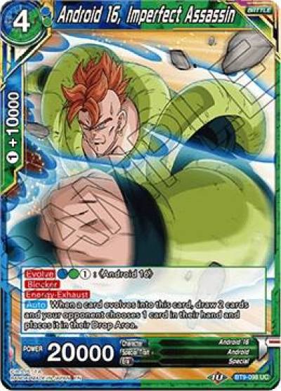 Android 16 Imperfect Assassin BT9-098 Universal Onslaught Dragonball Super card