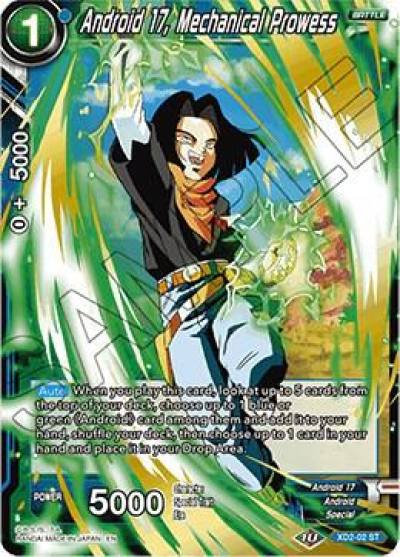 Android 17 Mechanical Prowess XD2-02 Malicious Machinations Dragonball Super card