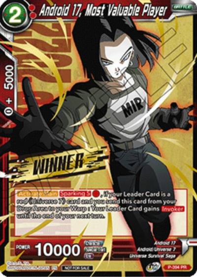 Android 17 Most Valuable Player Winner Stamped Championship Pack 2022 Vol1 P-394 Promotion Cards Dragonball Super card