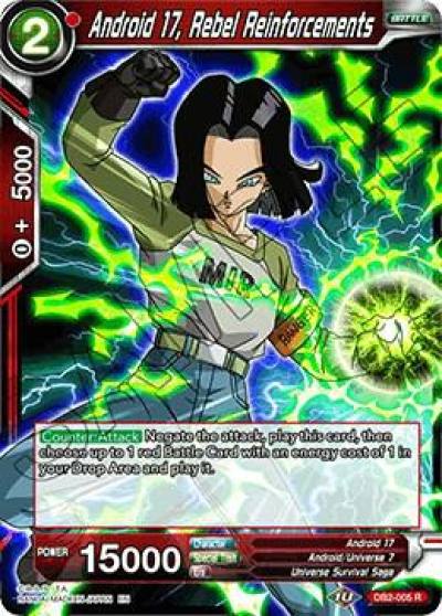 Android 17 Rebel Reinforcements DB2-005 Draft Box 05 - Divine Multiverse Dragonball Super card