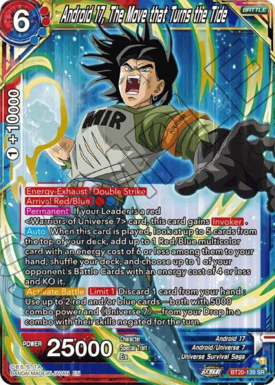 Android 17 The Move that Turns the Tide BT20-139 Power Absorbed Dragonball Super card