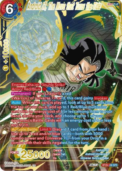 Android 17 The Move that Turns the Tide SPR BT20-139 Power Absorbed Dragonball Super card