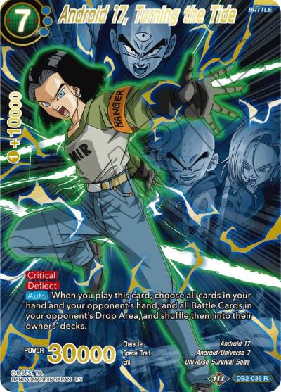 Android 17 Turning the Tide Alternate Art DB2-036 Special Anniversary Set 2021 Dragonball Super card