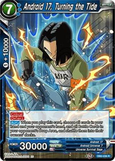 Android 17 Turning the Tide DB2-036 Draft Box 05 - Divine Multiverse Dragonball Super card