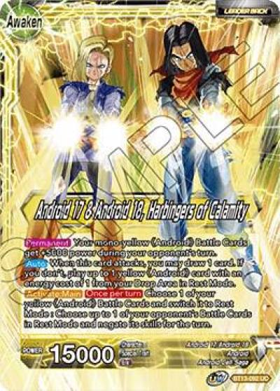 Android 17 and Android 18 Android 17 and Android 18 Harbingers of Calamity BT13-092 Supreme Rivalry Dragonball Super card