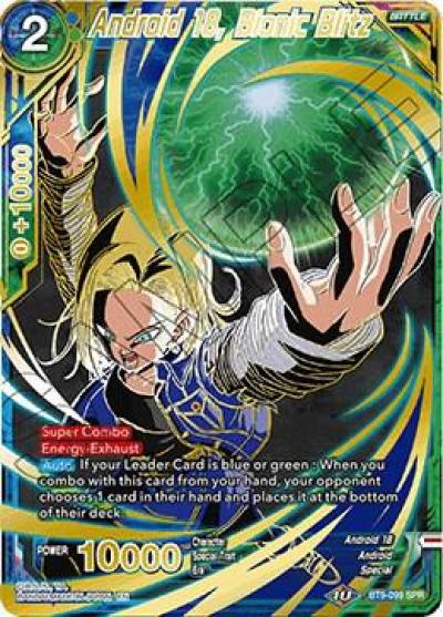 Android 18 Bionic Blitz SPR BT9-099 Universal Onslaught Dragonball Super card