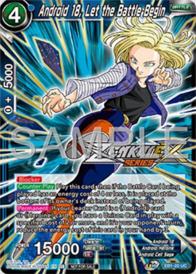 Android 18 Let the Battle Begin Event Pack 16 EB1-20 Promotion Cards Dragonball Super card