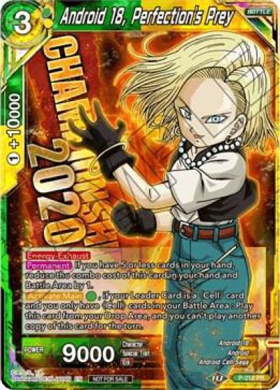 Android 18 Perfections Prey P-210 Promotion Cards Dragonball Super card
