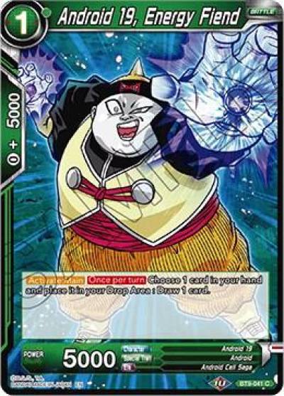 Android 19 Energy Fiend BT9-041 Universal Onslaught Dragonball Super card