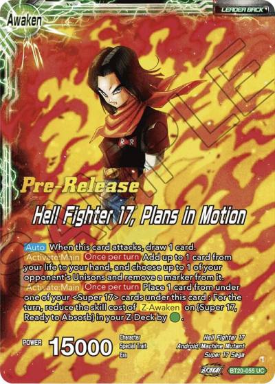 Android 20 and Dr Myuu Hell Fighter 17 Plans in Motion BT20-055 Power Absorbed Pre-Release Cards Dragonball Super card