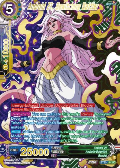 Android 21 Bewitching Battler Gold Stamped BT20-144 Power Absorbed Dragonball Super card
