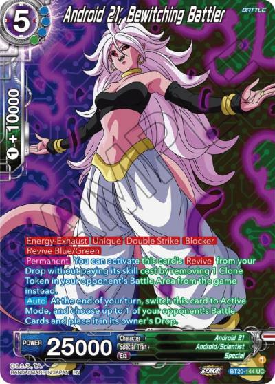 Android 21 Bewitching Battler Silver Foil BT20-144 Power Absorbed Dragonball Super card