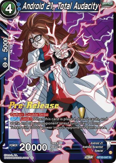 Android 21 Total Audacity BT20-047 Power Absorbed Pre-Release Cards Dragonball Super card