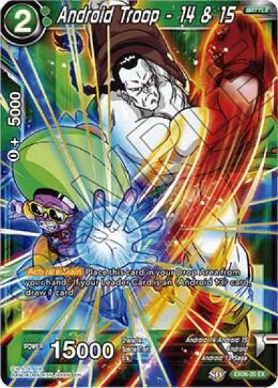 Android Troop 14 and 15 EX06-20 Special Anniversary Set Dragonball Super card