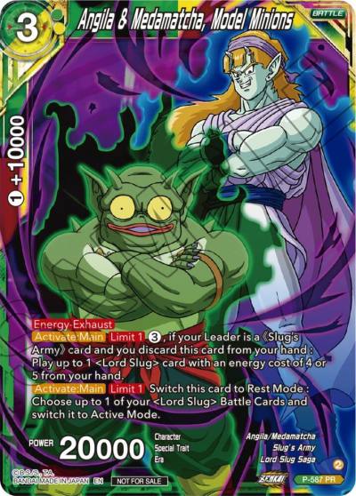 Angila and Medamatcha Model Minions Zenkai Series Tournament Pack Vol7 P-587 Tournament Promotion Cards Dragonball Super card