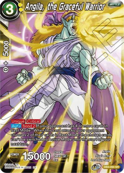 Angila the Graceful Warrior DB3-094 Draft Box 06 - Giant Force Dragonball Super card