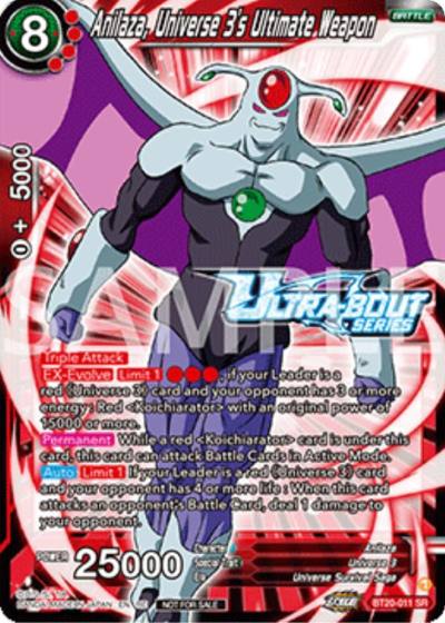 Anilaza Universe 3s Ultimate Weapon Event Pack 17 BT20-011 Promotion Cards Dragonball Super card
