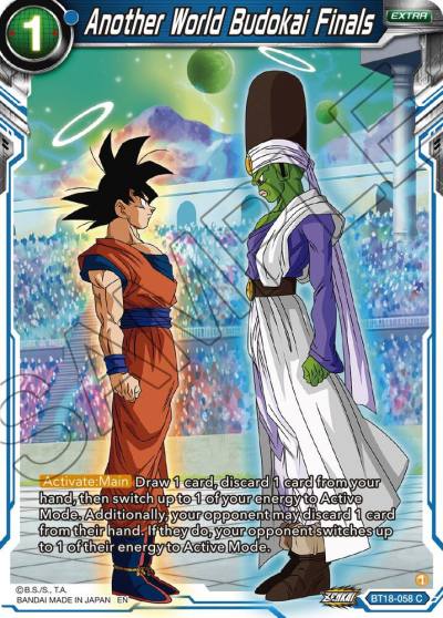 Another World Budokai Finals Foil BT18-058 Dawn of the Z-Legends Dragonball Super card