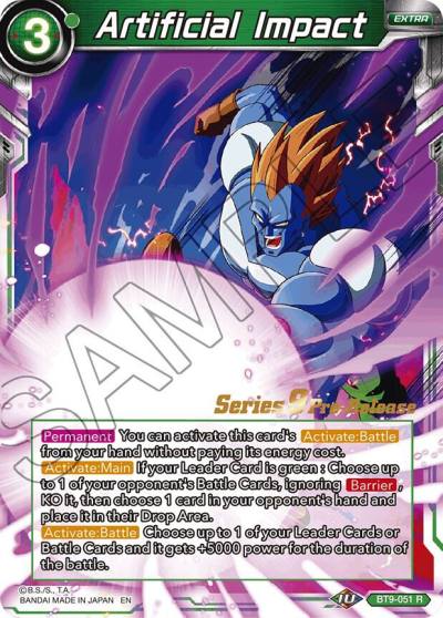 Artificial Impact BT9-051 Universal Onslaught Pre-Release Cards Dragonball Super card
